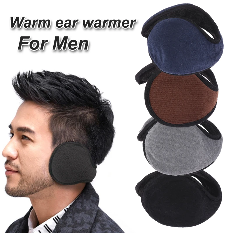 Windproof Earmuffs Men Women's Ear Warm Protector Thicken Plush Winter Warm Fleece Earmuff Outdoor Cycling Warmer Soft Ear Muffs warm earmuffs