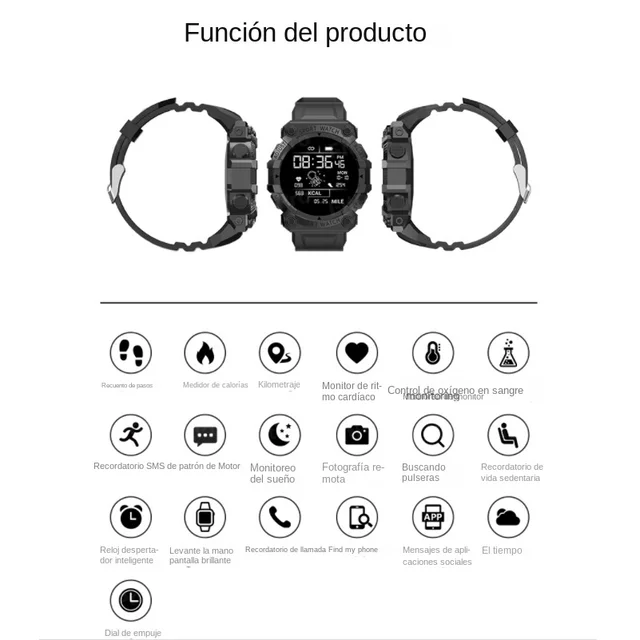 2025 New Smartwatch Health Heart Rate Bluetooth Connection Pedometer Music Weather Outdoor Fitness Tracker Smart Sports Bracelet 3