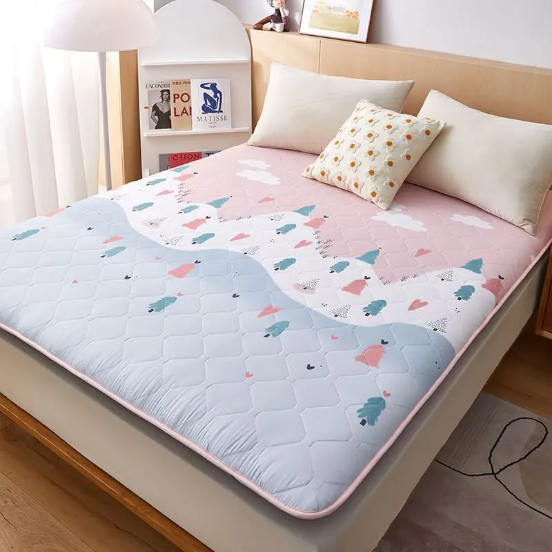 

Tatami Mattress Futon Cushion Sleeping Pad Thickened Sponge Floor Mat Dormitory Double Bed Upholstered Folding Mattress Topper