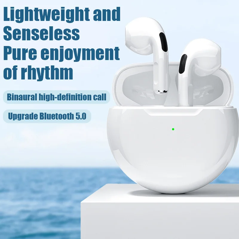 Pro6 TWS Smart Touch Control Wireless Headphone Bluetooth 5.0 Earphones Sport Earbuds Music Headset Xiaomi Huawei wireless earphones