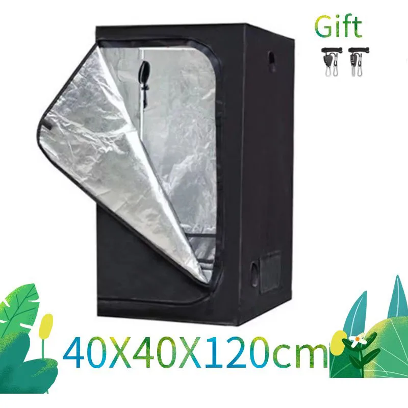 40X40X120 ซม.สวนปลูกเต็นท์พืช Grow กล่องเต็นท์ Growbox Room Dark สําหรับ Hydroponics Grow Light สีเขียวบ้านพืชในร่ม