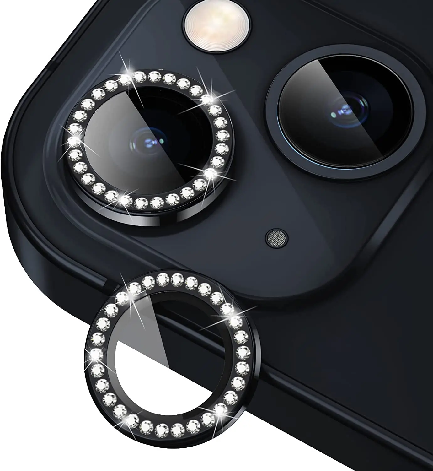 Glitter Diamond Tempered Glass Camera Lens Protector Screen Film
