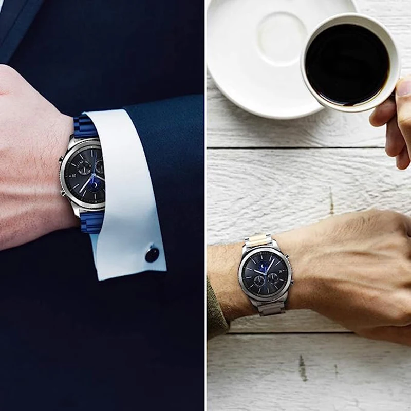 Steel Strap Stainless Steel 22mm Watchband Bracelet Correa Belt