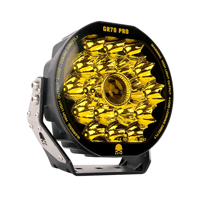 

LITU New 7" Led Daytime Running Light 170W Off-road Truck Tractor Laser Spotlight UTV ATV Assist Led Driving Work Lamp