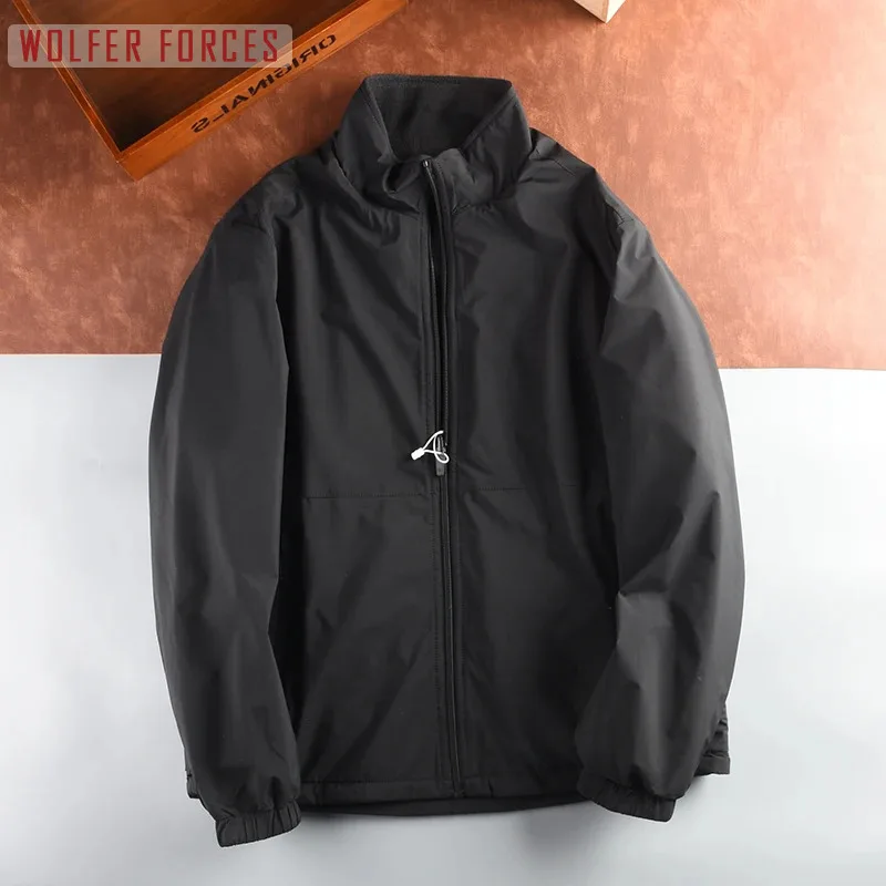 

Men's Cold Jacket Fashion Casual New in Jackets Hooded Nature Hike Retro Sports Mountaineering Windbreaker Motorcycle