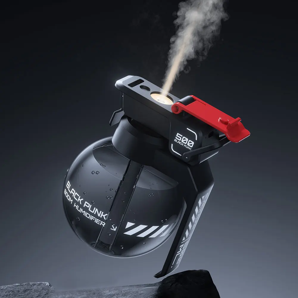 Grenade Essential Oil Diffuser Cool Mist Aromatherapy Humidifier Diffuser Air Humidifier Cyberpunk Decorative For Bedroom Home
