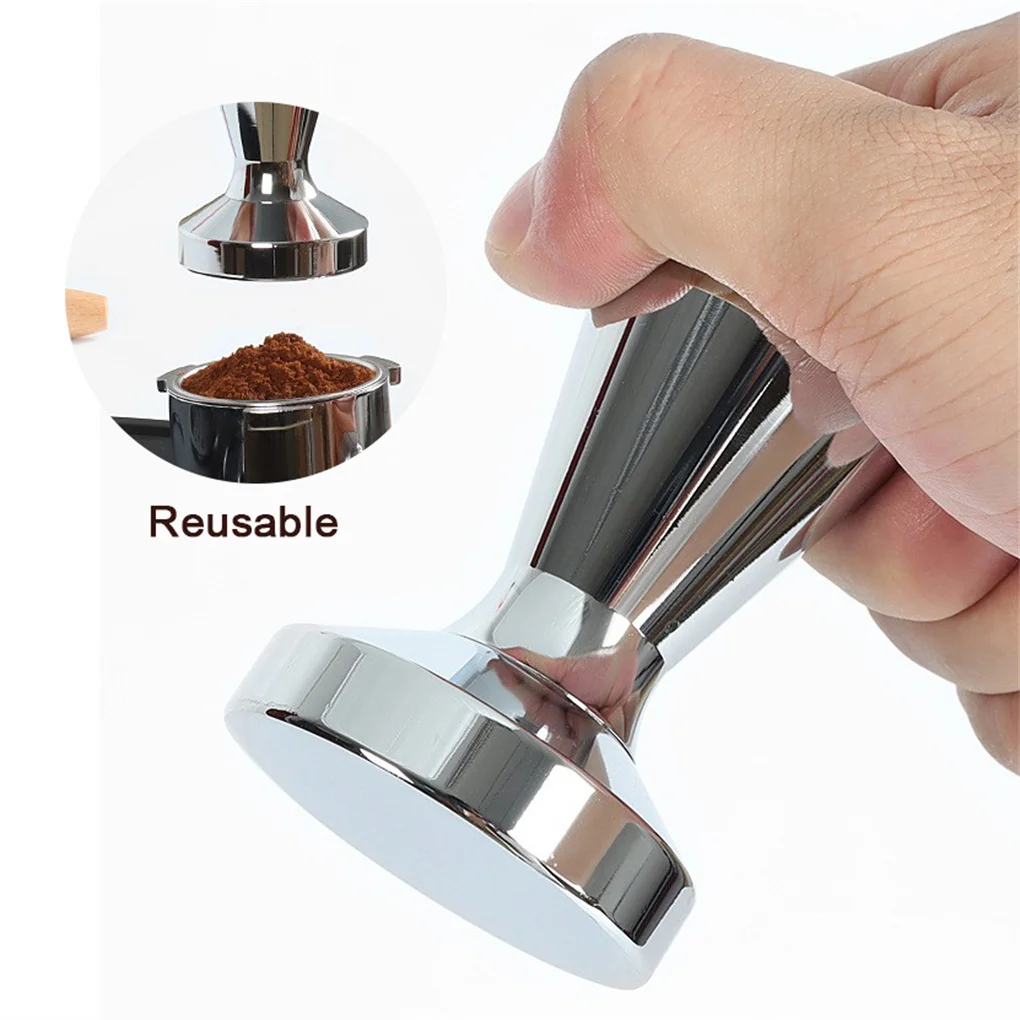 Stainless Steel Coffee Powder Tamper Solid Press Tool Manual Mixing  Detachable Presser Bar Kitchenware Gadgets Gifts 49mm - AliExpress