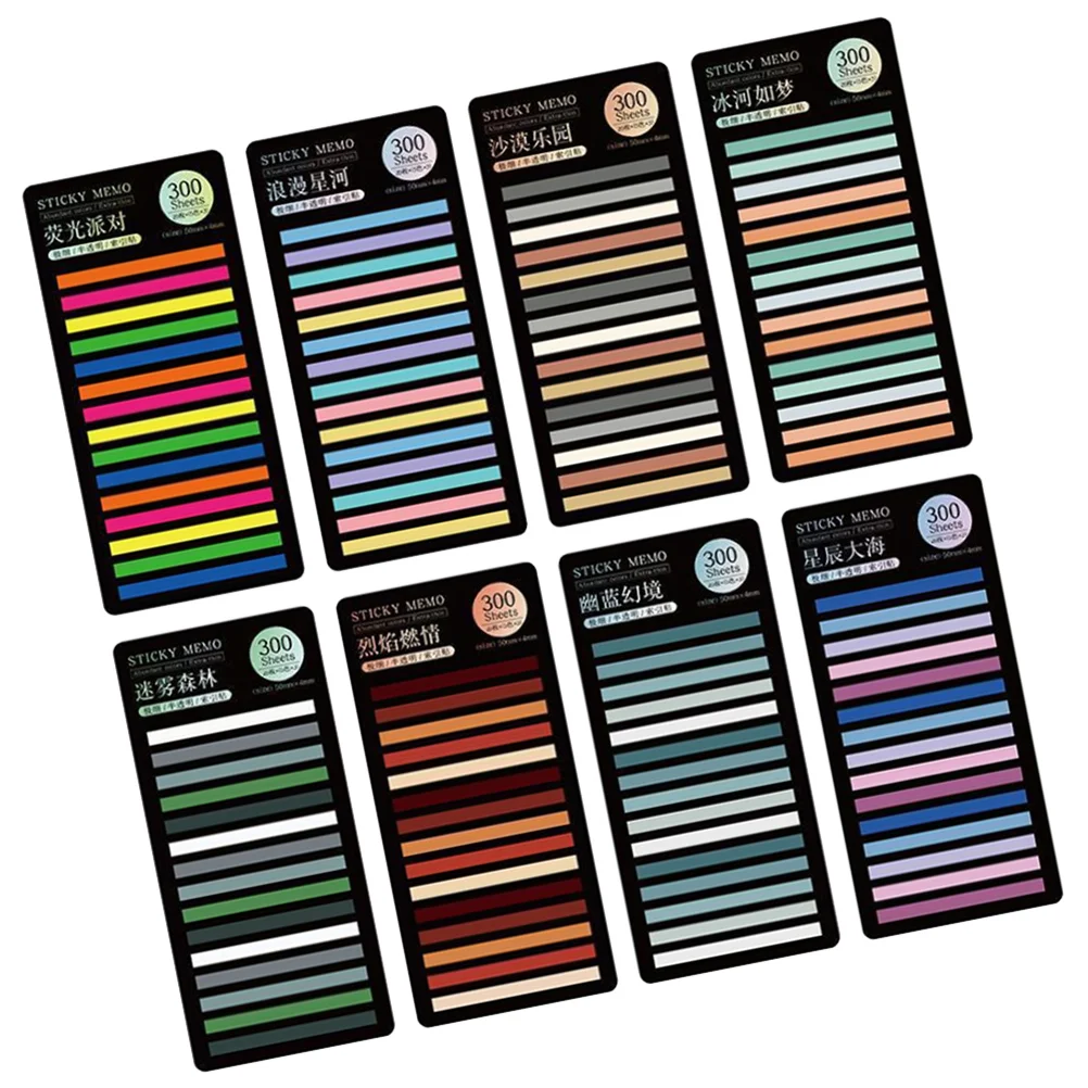 

Marker Colorful Tabs Book Markers Notebook Tabs Reading Strip Colored Sticky Tabs for Indoor Students Office Reading