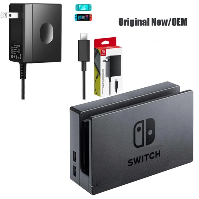 CHARGEUR (ALIMENTATION) SECTEUR NINTENDO SWITCH - (CONSOLE + DOCK)