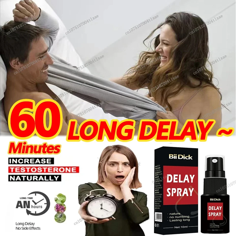 Male Sex Powerful Delay Spray Long Lasting Delay 60 Minutes Prevents Premature Ejaculation Intense Product