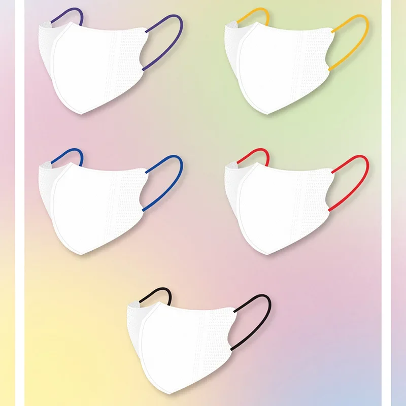 3D Stereo Mask 3D Adult Model Personal Care Products Filter Non-woven Fabric Soft 5 Pcs Quantity5 Anti-dust 5 Color Bags