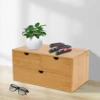 Desk Organizer Mini Bamboo Desk Organizer Drawer Desktop Storage Organizer for Office Home Toiletries, No Assembly Required 3