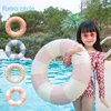 Children Summer Stripe Inflatable Swimming Ring Toy Outdoor Swimming Pool Play Water Swimming Ring Kids Beach Toy Gifts 1