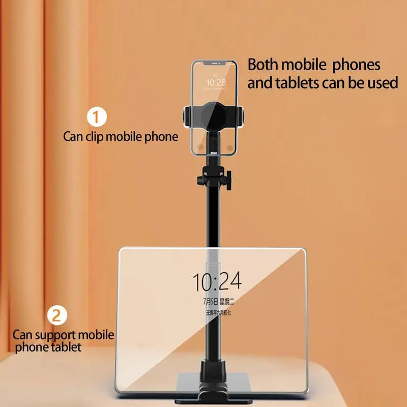 Extendable Selfie Phone Stand | 2in1 Universal Overhead Live Broadcast Bracket | Multi-Purpose Phone Stand For Live Videos