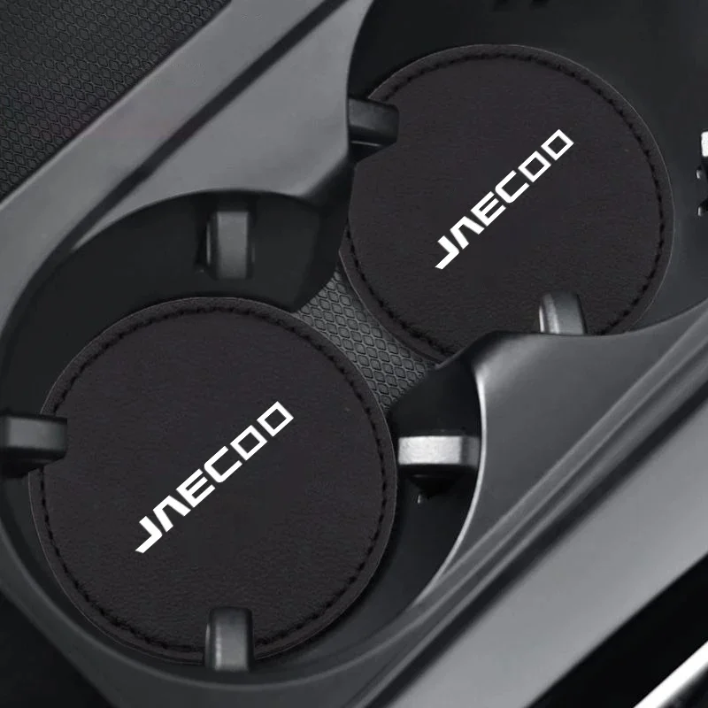 2Pcs 비 스크래치 자동차 컵 코스터 미끄럼 방지 매트 Jaecoo J9 J7 J6 Jetour X70 Tiggo 7 Pro 자동차 인테리어 액세서리