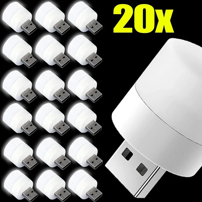 Description Picture 4 of item3/5/10/20Pcs Lamp Mini Led Light Portable Plug Lighting Eye Protective Books Book Reading Night Lights Bedroom Room Table Desk