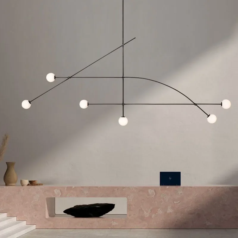 

Modern Geometry Multiple LED Chandelier Lighting Modern Living Room Luminaire Pendant Light for Dining Table Bed Room Lustre