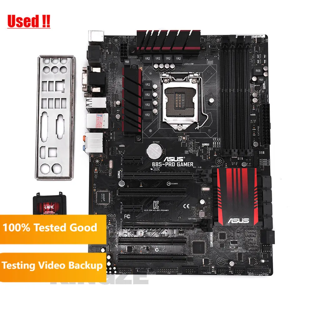 Placa-mãe Gamer Desktop Soquete B85 Lga 1150 i7 i5 i3 Ddr3 32g Sata3 Usb 3.0 Atx 100 Original Asus-b85-pro - Imagem 3