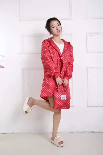 Poncho Raincoat Womens Polka Dot Rain Jacket Tatella Rain Poncho
