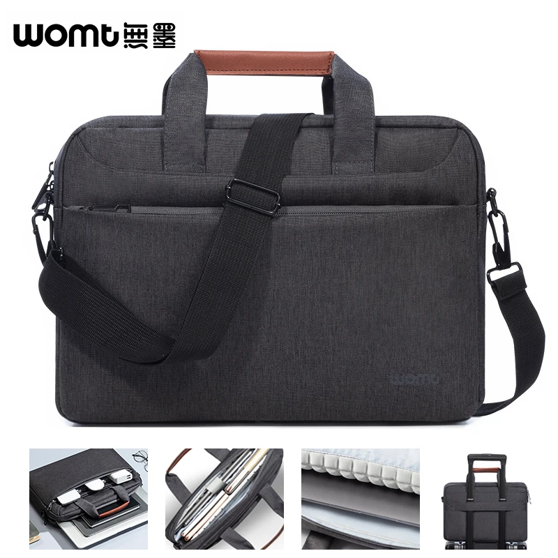 Bolsa de Ombro para Laptop para Homens Estojo de Transporte para Macbook Lenovo hp Dell Asus Acer Negócios Computador 14 15.6