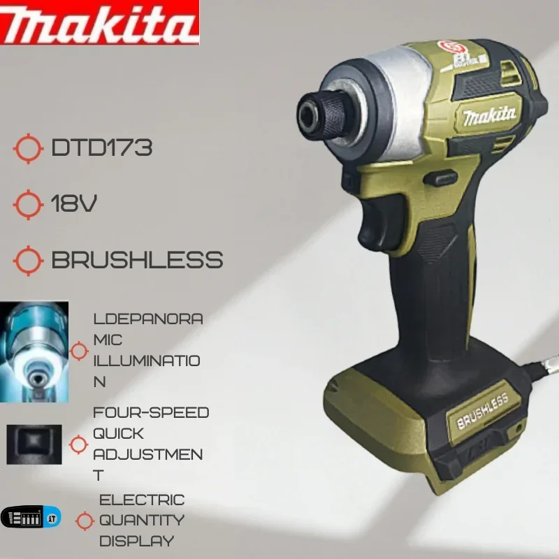 

Makita DTD173 Diy Tool Power Tools Wireless Impact Drill Mini Rotary Hammer Drill Charging Construction Engraver Brushless Tools