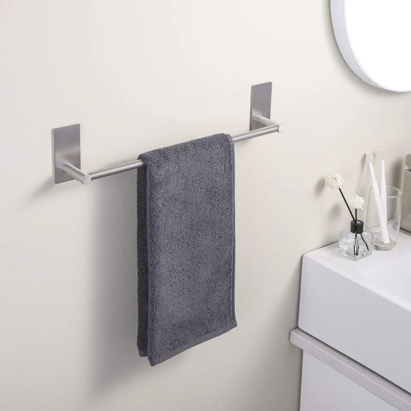 Towel Rack 30/40/50Cm Bathroom Towel Rack 304 Stainless Steel Polished Kitchen Self-Adhesive Bathroom Accessories
