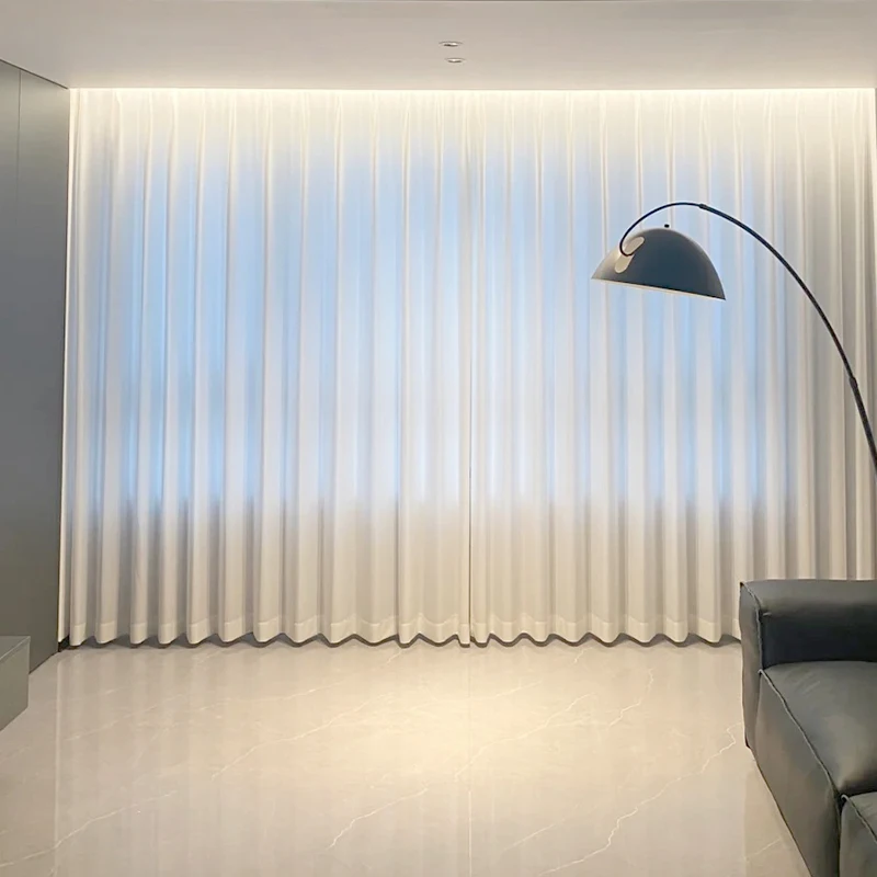customize, Premium White Gauze Anti-Scratch Curtains for Living Room, Anti-UV Chiffon , Protect Your Privacy, Eco-Friendly ﻿ 3