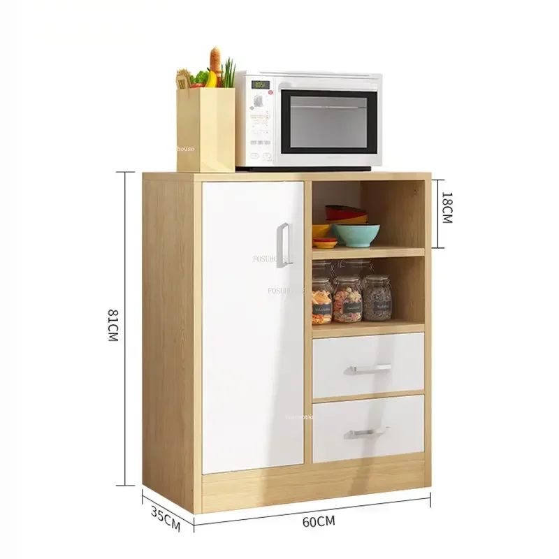 Multi-layer Wooden Kitchen Cabinets Luxury Cupboards Kitchen Furniture Simple Wall Storage Shoe Cabinet Porch Cabinet Integrated 5