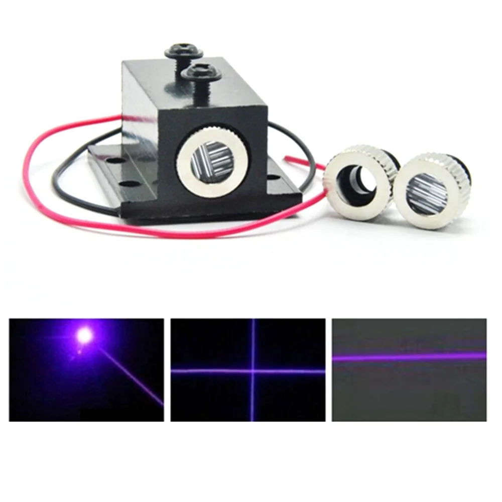 Adjustable 405nm 20mw Violet Blue Laser Diode Dot Line Cross Module M9 Caps