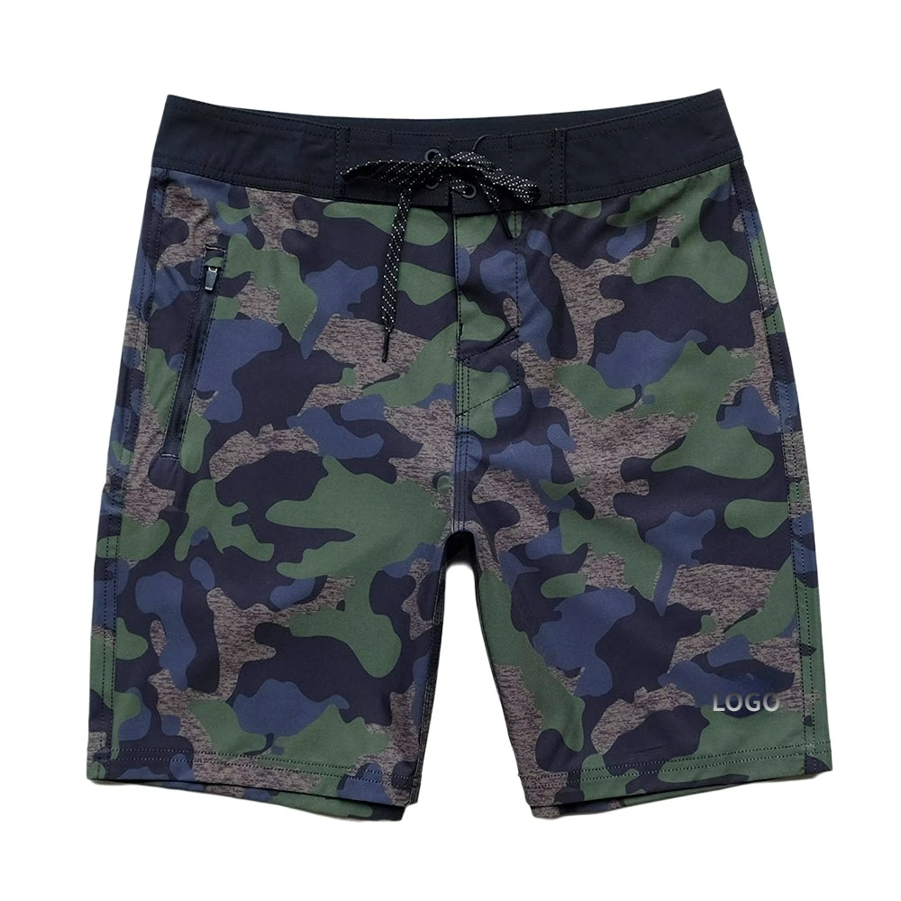

2023 Summer Classic Solid Men Board Shorts Water Repellency 4-way Stretch Beach Short Pants Quick Drying Swimwear Bermuda