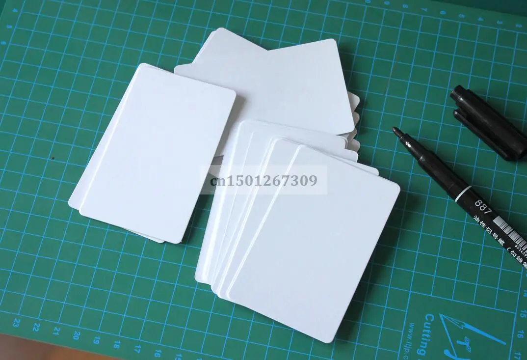 Size 90*52mm Small Blank White 200gsm Cardstock Index Cards Flash