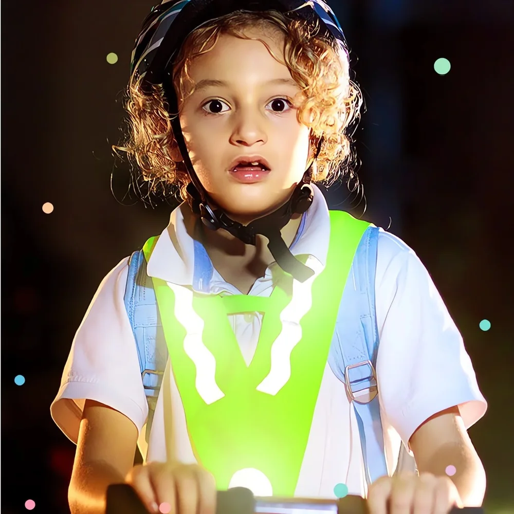 Night Visible Children's Reflective Protective Safety Vest 1/2/3/5Pcs