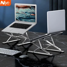 

Portable Laptop Stand Aluminium Foldable Macbook Pro Support Adjustable Notebook Holder Tablet Base For PC Computer Bracket