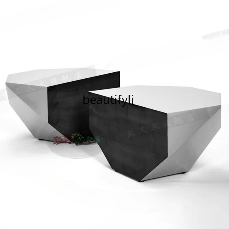 

Nordic Coffee Table Simple Modern Living Room Personalized Creative Baking Finish Tea Table Combination Affordable Luxury Style