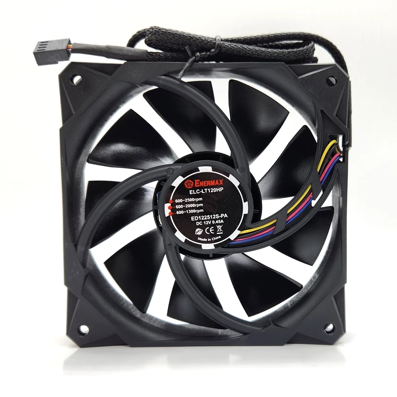 Ventilador Case Refrigeração a Água Dissipação de Calor 12cm Ventilador Pwm de Fios 12v Chassi Mudo Silencioso 12025 Novo 120 mm Elc-lt120hp - Imagem 6