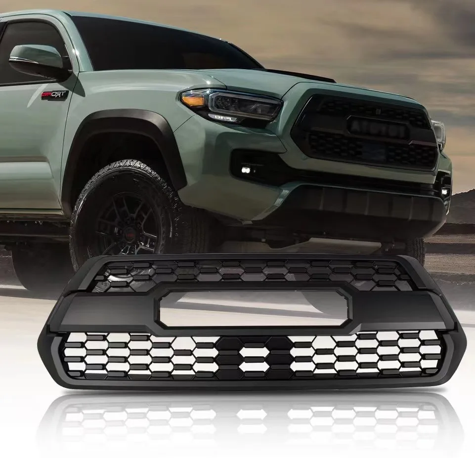 

Front Grille Matte Black Grill Fit For TOYOTA TACOMA 2016-2023（Only fit for North American version）