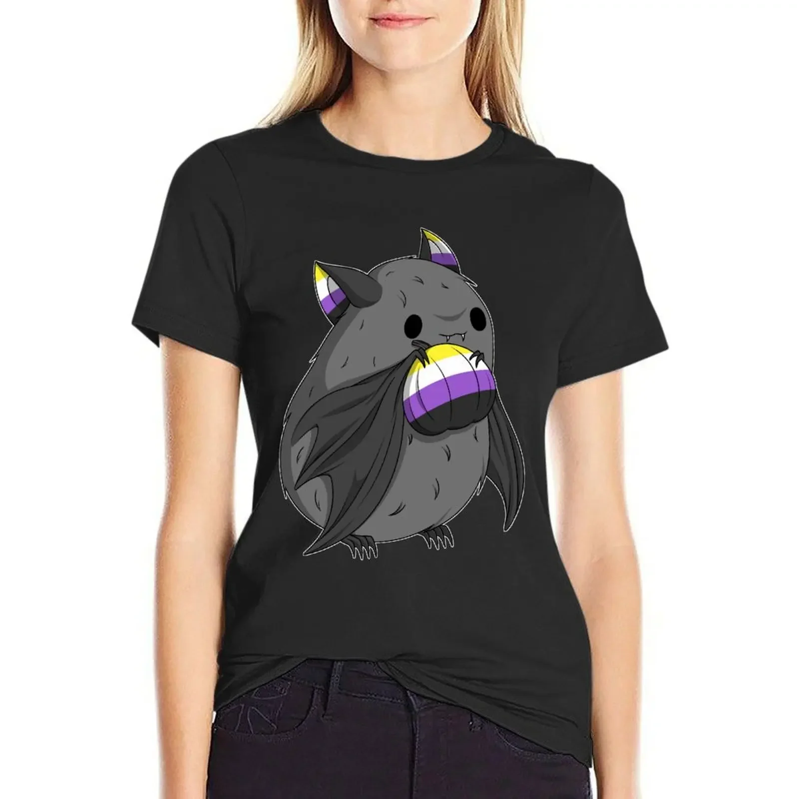 

Non-binary Pride Bat T-Shirt Female clothing cute clothes tshirts woman