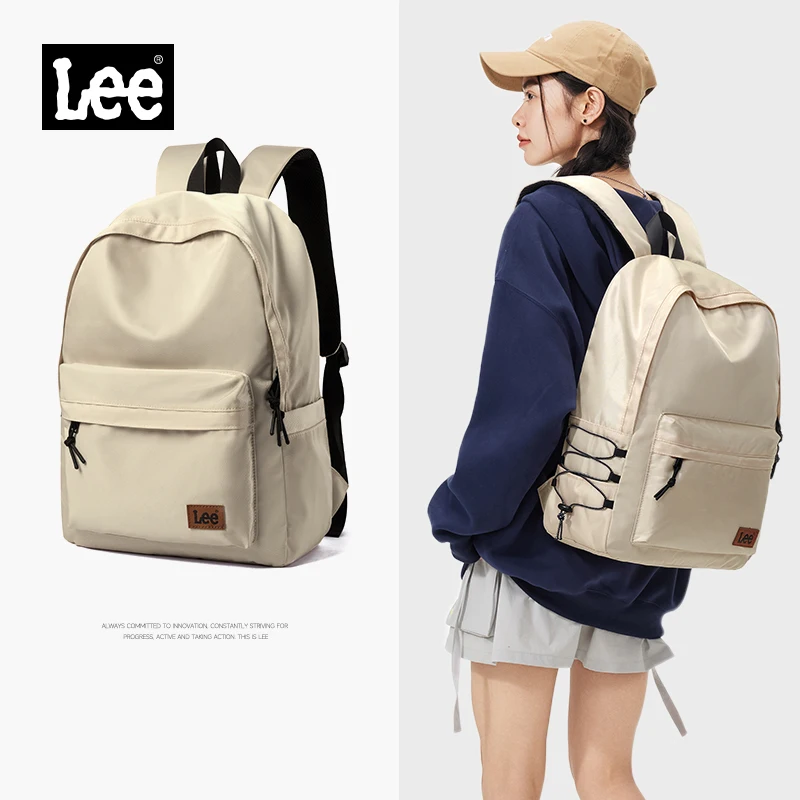 Simple Style Basic Daypack Woman Man Casual Nylon Laptop Backpack Teenagers Student Gril Boy College Bookbag School Bag