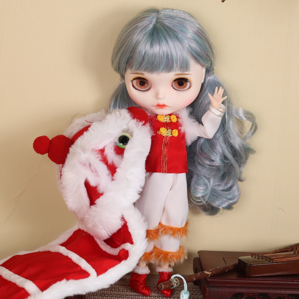 Neo Blythe Doll Christmas Dress With Hats 12