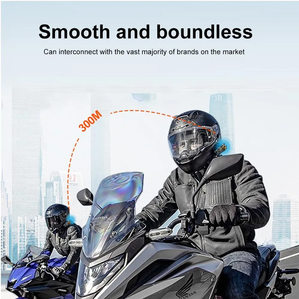 Rider Intercom Bluetooth Motorcycle Helmet Waterproof