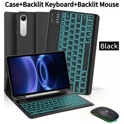 Enhanced Tablet Case with Pencil Holder and Bluetooth Keyboard, 9.7 - Inch for English (Black Backlit 2 BMS)