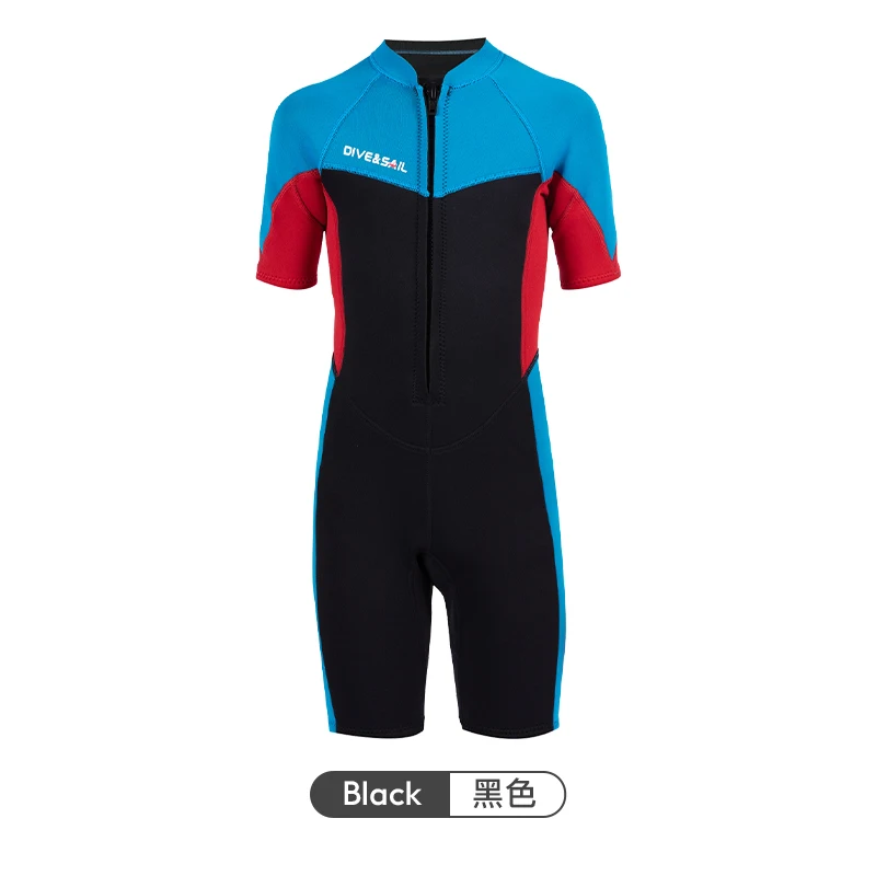 

2.5mm Wetsuit Youth Long Sleeve Children Full Wet Suit Snorkeling Canoeing Swimming Lesson Wakeboarding Surfing Thermal Swimsuit