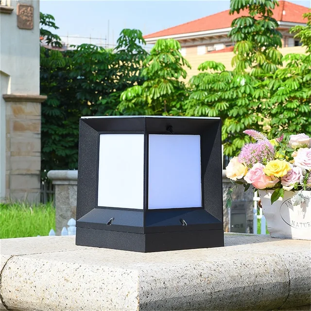 APRIL Solar Modern Wall Outdoor Cube Light