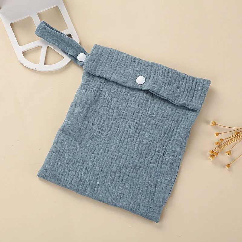 Wholesale Printing Bag For Diaper Pure Organic Double Layer Cotton Multifunction Mommy Handbag Baby Bottle Cart Hanging Bag - 4