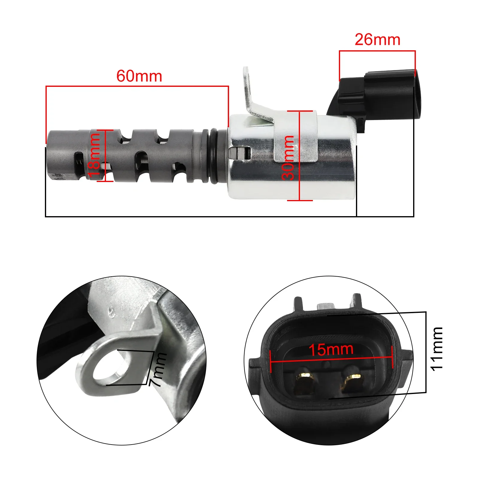 VVT Oil Control Valve Variable Timing Solenoid for Toyota Yaris Echo Prius Scion XA XB 1.5L 15330-21011 15330-21020 1533021010 vvt valve solenoid