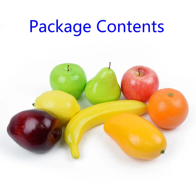 Frutta Finta Decorativa - 16 Pezzi In Schiuma, Realistica, Per Casa E Negozi - Foto 6