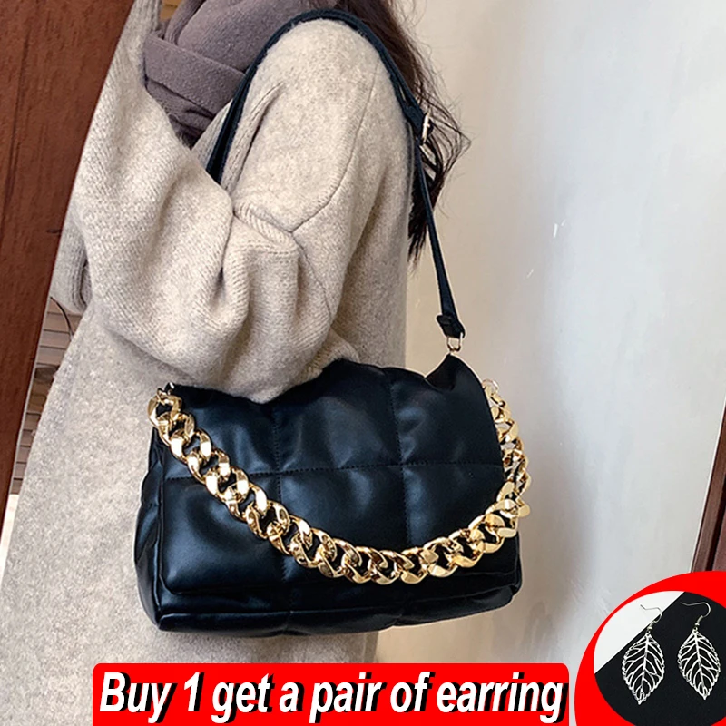 Quilted Shoulder Bag Women  Quilted Bag Luxury Handbags - Luxury Shoulder  Bag Female - Aliexpress