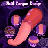 Octopus Realistische Lecken Zunge Rose Vibrator für Frauen Brustwarzen Stimulation der Klitoris Vibratoren Sexspielzeug für Erwachsene Frauen 6