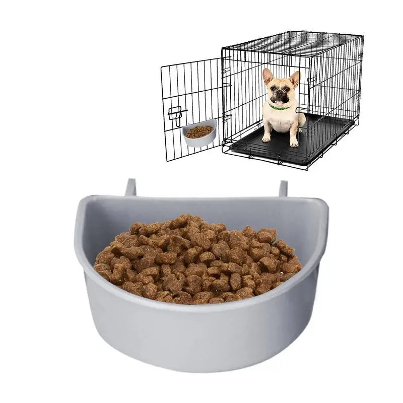 Pet Cage Food Bowl Hangable Waterproof Dirt-Resistant Dog Bowl Cage Hanger Per Kennel Bowls Cat And Dog Kennel Water Bowl