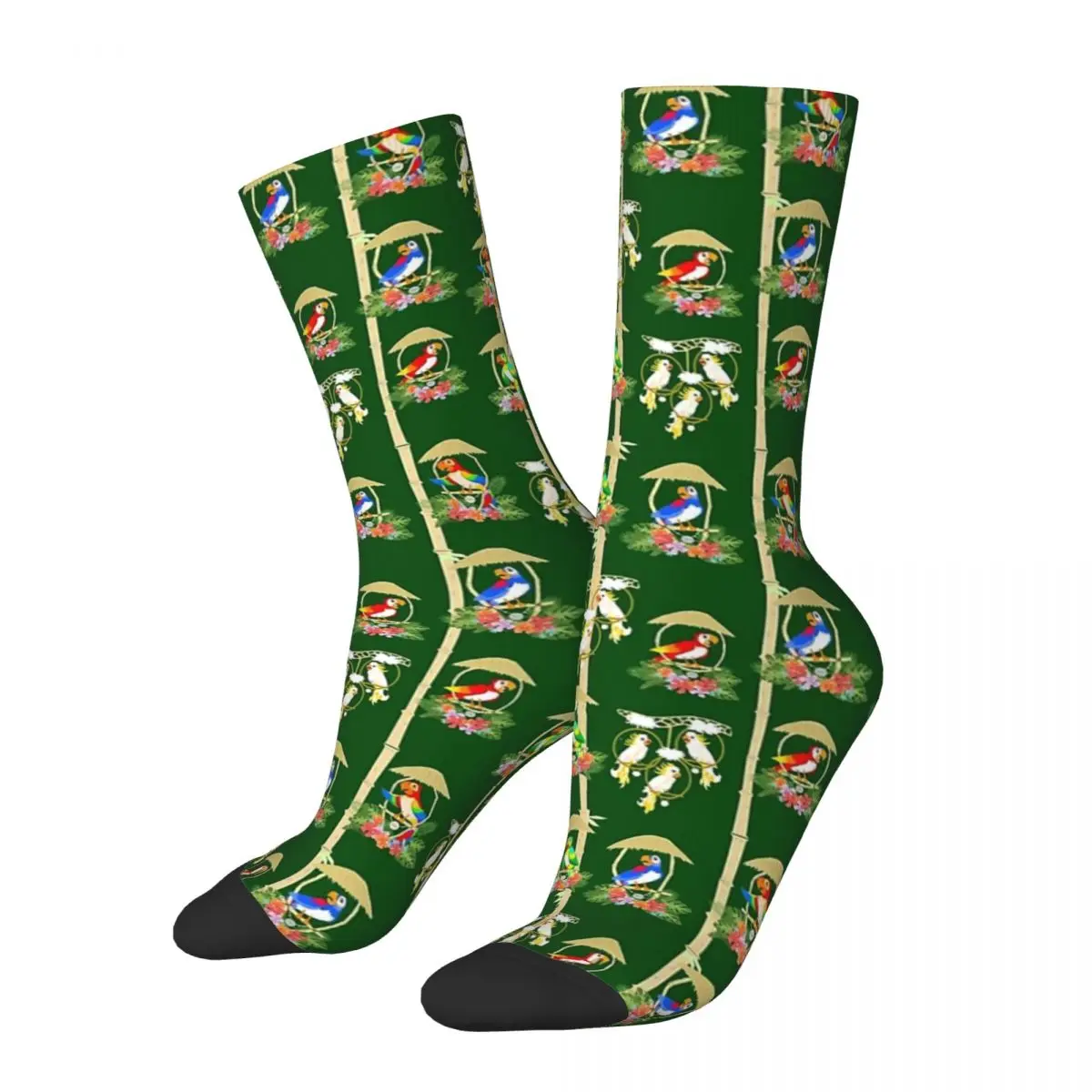 

Tiki Room Birds Socks Harajuku Sweat Absorbing Stockings All Season Long Socks Accessories for Unisex Birthday Present